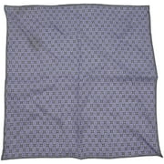 Paolo Albizzati Purple / Grey Linen Pocket Square - One Size