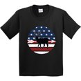 thumbnail image 3 of Inktastic Deer Bow Hunting USA Flag Youth T-Shirt, 3 of 5