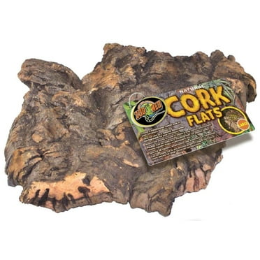 Zoo Med Natural Cork Bark Flat Medium for Reptile Terrarium Background