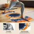 thumbnail image 4 of Orange Purple Blue Tie Dye Mandala Pattern Hot Yoga Mat Towel Non Slip for Hot Yoga - Quick-Drying Yoga Mat Cover with 4 Corner Pockets with Travel Bag - Hot Yoga Towel Non Slip 70"x26", 4 of 6