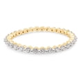 thumbnail image 3 of AFFY 0.50CT Moissanite Diamond Wedding Band Full Eternity Stackable Ring in 14K Yellow Gold-9.5, 3 of 7