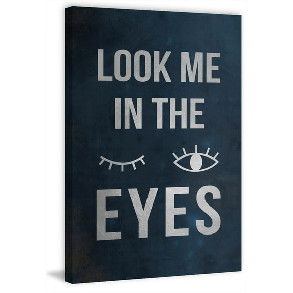 Look Me in the Eyes Painting Print on Wrapped Canvas