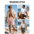 thumbnail image 6 of Men’s 3-Pack Casual Shorts, American Retro Athletic Knee-Length Shorts with Drawstring Waist and Deep Pockets, Relaxed Comfort for Outdoor Hiking, Ball Sports and Holiday Travel, Thoughtful Gift for, 6 of 6