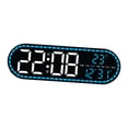 thumbnail image 4 of Reloj despertador digital con fecha, hora y semana, de mesa, números grandes, rectangular, LED Luz azul, 4 of 8