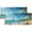 Pattern-3, variant on Ocean Beach Curtain Valances Coastal Sunset Tropical Seaside Summer Nautical Window Treatment Valance Curtains for Bathroom 54 by 18 in, 2 Panel