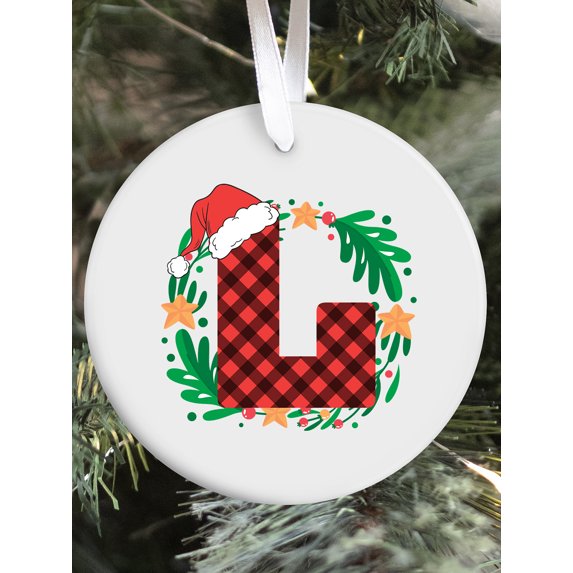 Family Xmas Ornaments for Christmas Decoration - Initial Christmas Decor for Xmas Tree Gift for Xmas Party