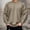Khaki, variant on Wavsuf Mens Sweatshirts Crewneck Solid Outdoor Pullover Khaki Blouse Tops Size L