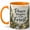Orange, variant on Peace Begins in the Forest Coffee Mug, Woodland Stream and Cabin Nature Design, 11 oz Ceramic Cup