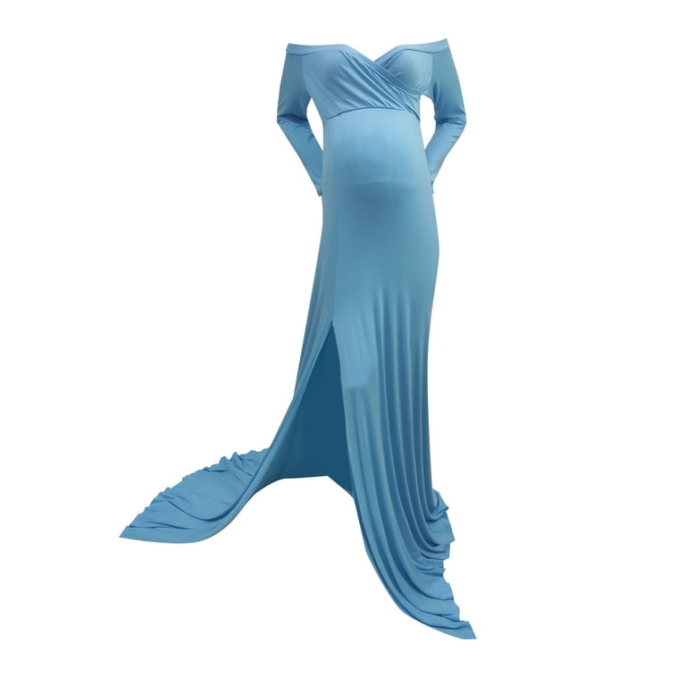 Vedolay Maternity Dresses Women's Maternity Wrap Dress Midi Length with Waist Belt,Light Blue S - Walmart.com Vedolay Maternity Dresses Women's Maternity Wrap Dress Midi Length with Waist Belt,Light Blue S - Walmart.com