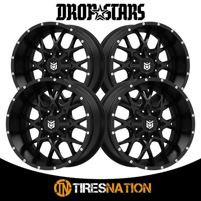Starwheel 曼荼羅　フレーム付き　特大 Dropstars 645B Satin Black Milled 18