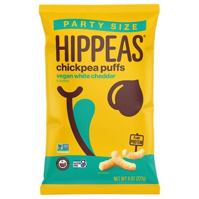 Hippeas Puffs White Cheddar 8 oz (Pack of 6)