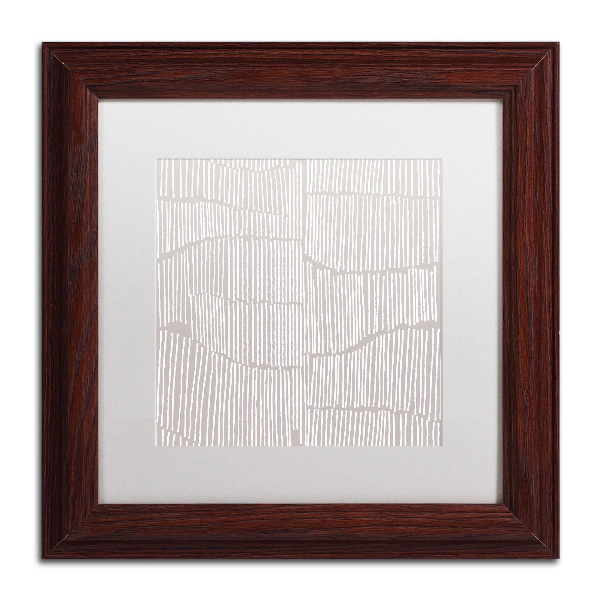 Trademark Fine Art "Spaces Between I" Canvas Art by Kavan & Co White Matte, Black Frame