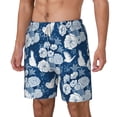 thumbnail image 2 of Uemuo Rose Flowers Pattern Mens Swim Trunks Quick Dry Board Shorts with Mesh Lining, Stretch Beach Shorts Quick Dry No-Chafing Board Shorts-Small, 2 of 9