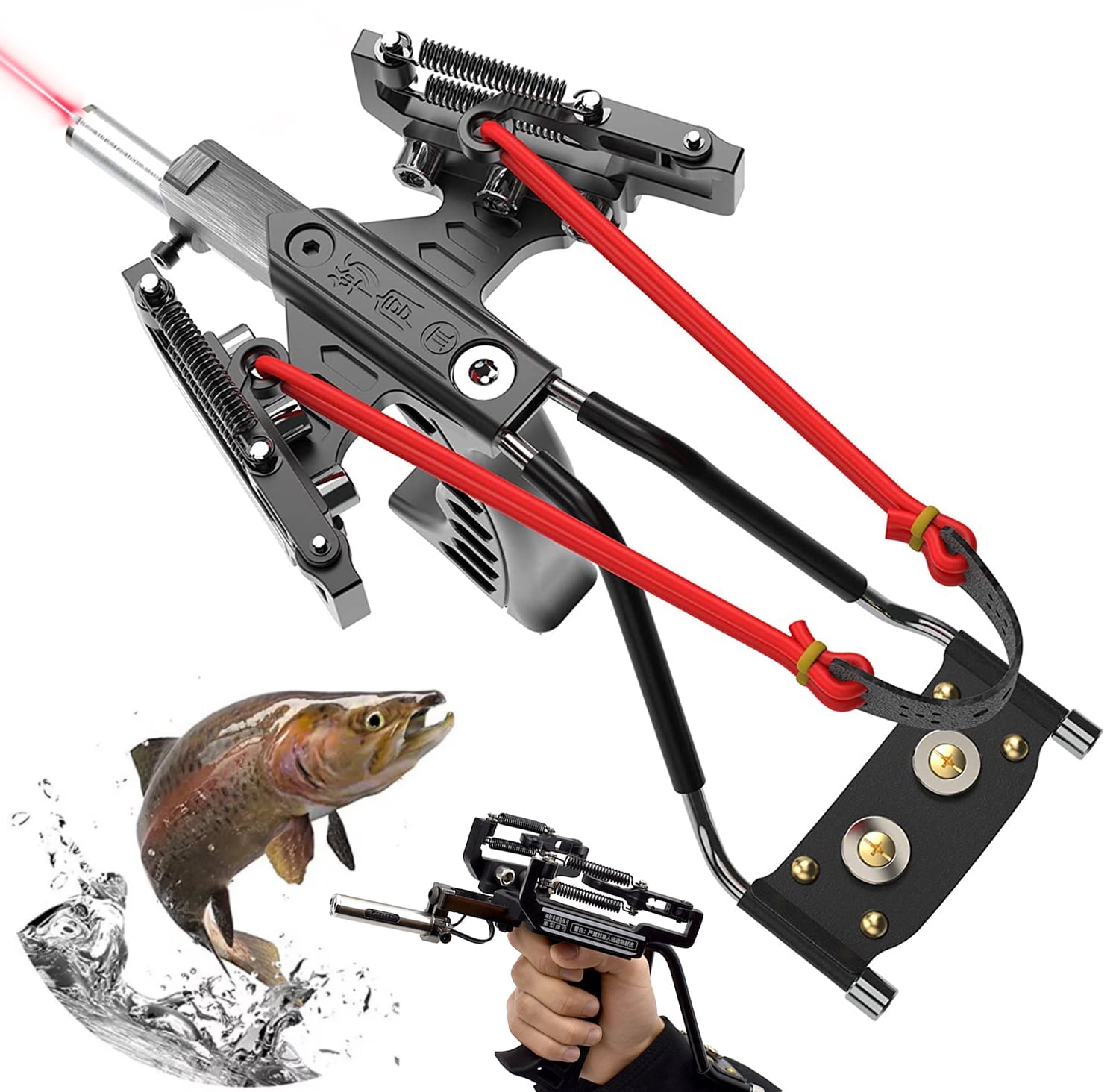 crossbow fishing pole BALLISTA BAT Bowfishing Bundle, 300 FPS Crossbow, BL25 Reel & Arrows Shark fishing bolt and 2 wing fishing bolts Electric Shock Fish Rod