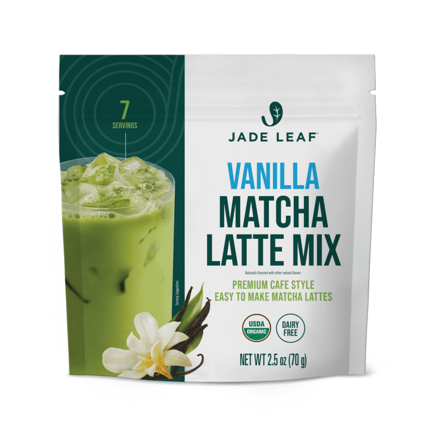 Jade Leaf Organic Matcha Latte Mix 3.5 Oz Powdered Tea for Iced