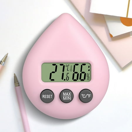 

Cute Electronic Thermometer Hygrometer Monitor Indoor Small Room Thermometer Gauge for Home Room New
