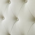 thumbnail image 6 of Rest Haven Elizabeth Wingback Upholstered Headboard with Button Tufting, Queen, Cream, 6 of 9