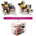 Sorbus Acrylic Cosmetics Makeup and Jewelry Storage Case Display– 4 ...