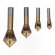 thumbnail image 1 of 4PCS Countersink Drill Bits Titanium Coated 90 Degree Chamfer Tool HSS Steel Milling Cutter Set, 1 of 5