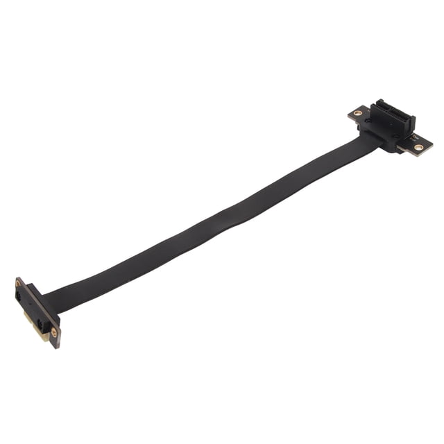 PCIE 3.0 1X Extension Cable, PCIE Extension Cable Dual 90 Degree Right Angle Plug and Play for Cards for Sound Cards 30cm / 11.8in