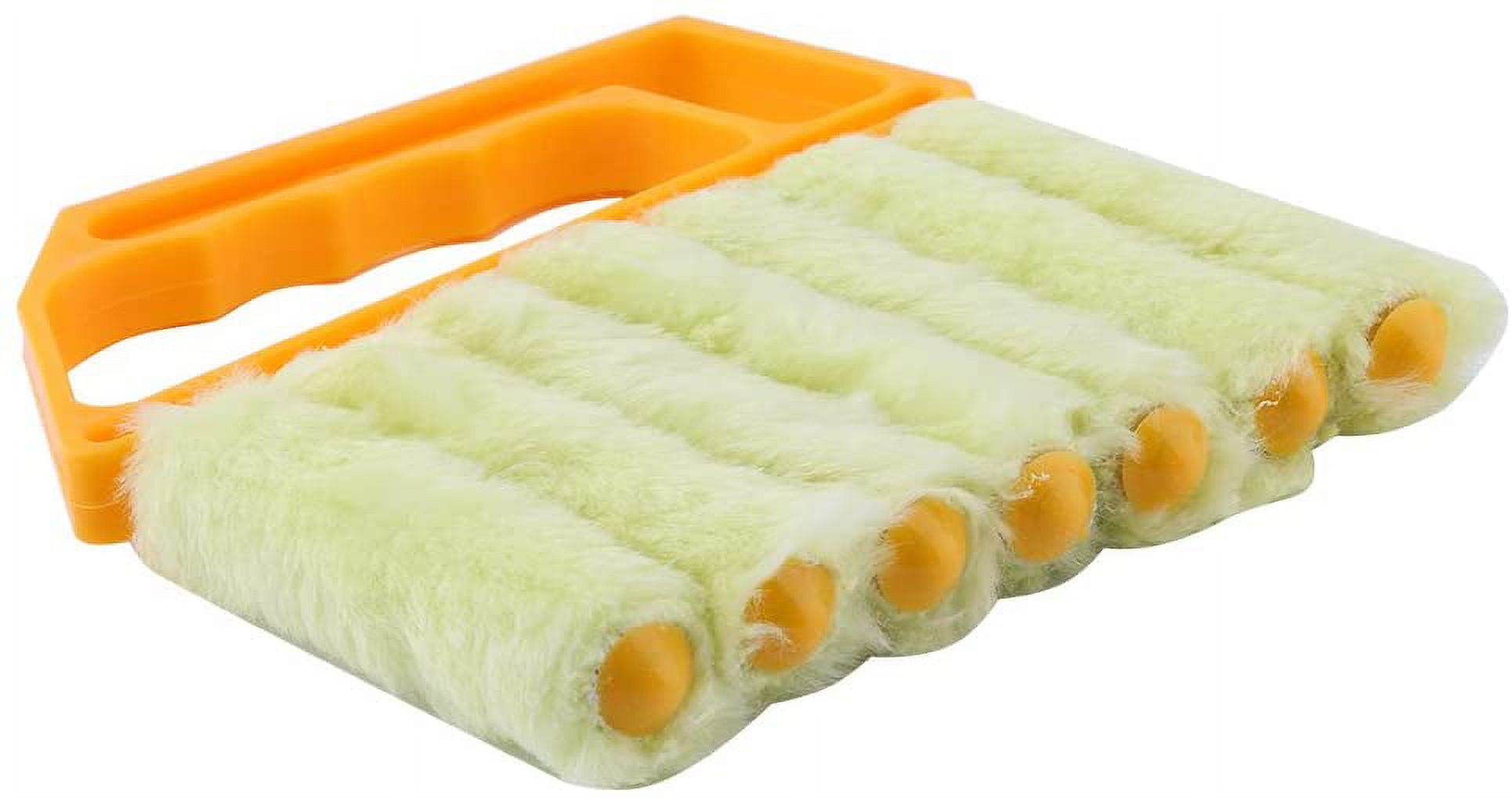 PreAsion Blind Blade Cleaner Kit – 2 Clamps + 8 Microfiber Sleeves, Window Duster Brush