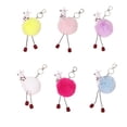 thumbnail image 4 of Jumpingount LLavero de dibujos animados titular Animal de peluche puerta portátil colgante anillo decoración llavero joyería para niños Accesorios de disfraces Amarillo Jumpingount AP014325-01, 4 of 6