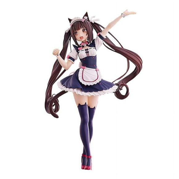 Cartoon Anime Nekopara Chocolate Figure Anime Chocolate Sculpture Decoration Model Figure Cute Beautiful Girl Series Collections Toys for Fans