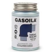 Gasoila - SS04 Soft-Set Pipe Thread Sealant with PTFE Paste, Non Hardening, -100 to 600 Degree F, 1/4 Pint Brush