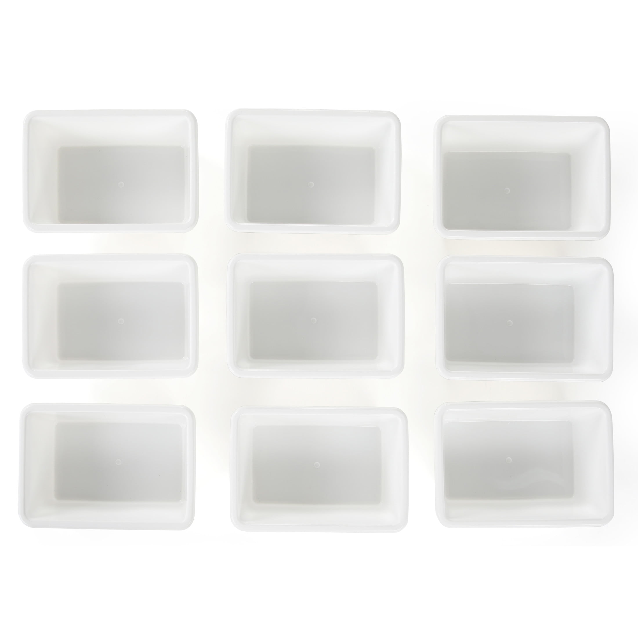 Humble Crew Kids Toy Storage Organizer with 9 Plastic Storage Bins, Grey/White