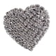 thumbnail image 3 of Boda Plata Cristal Diamante Rhinestone Amor Corazón Anillo Banda Fernando anillo de diamantes de imitación de cristal, 3 of 7