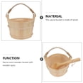 thumbnail image 2 of Miangastore 1Set Wooden Barrel Spoon Bathing Barrel Set Special Barrel for Sauna Room, 2 of 9
