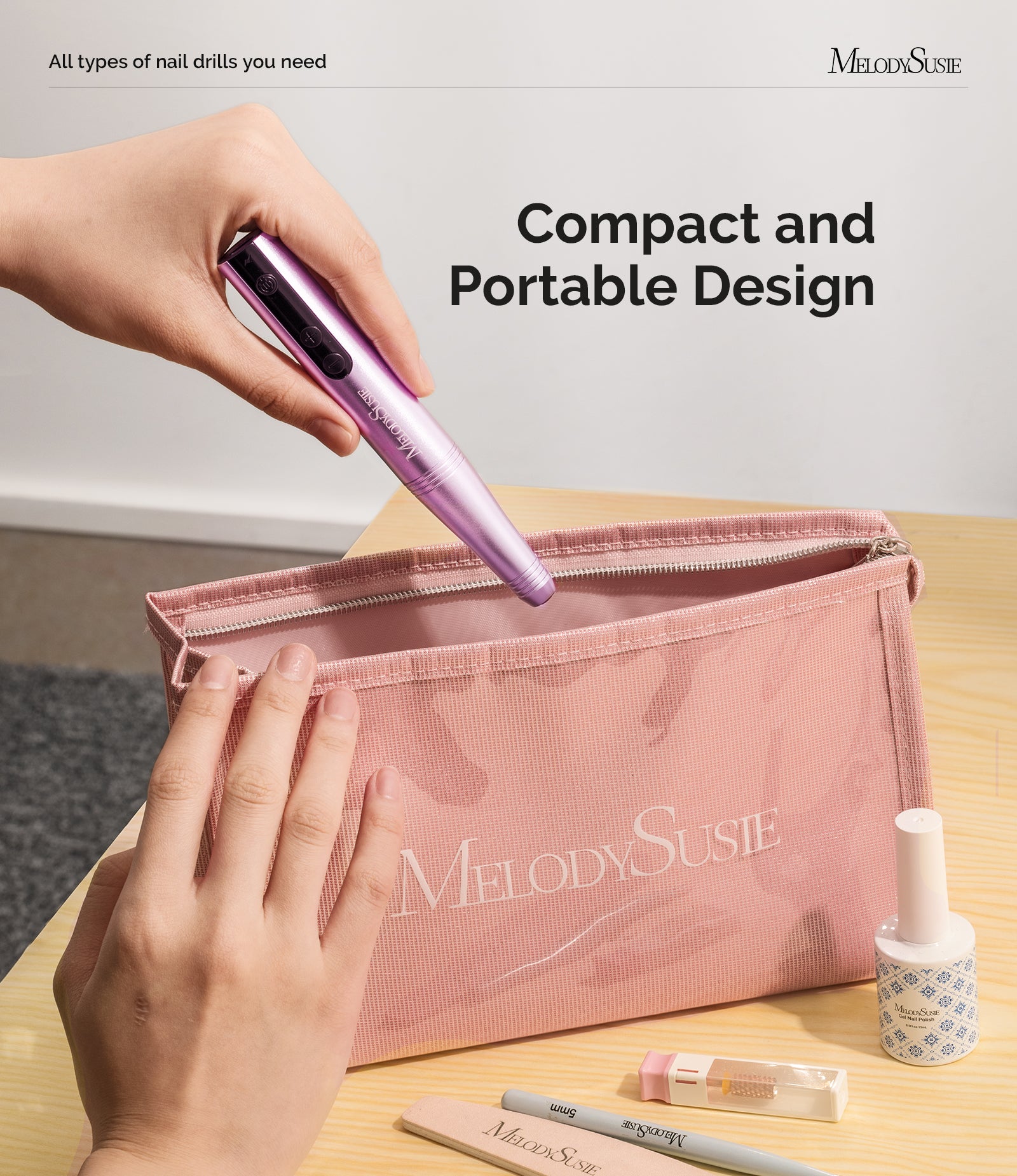 Melodysusie Cordless Nail Drill Pen 25000 Rpm photo 3