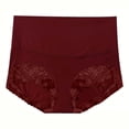 thumbnail image 4 of Ashirexll Ladies Underwear Panties, Womens Cotton Underwear, Womens Solid Color High Waist Tummy Control Shaper Panties, 4 of 5