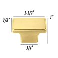 thumbnail image 3 of Contemporary Knob Brushed Champagne Gold Finish Cabinet Handle (Case of 15) - Champagne Gold, 3 of 4