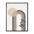 thumbnail image 1 of Designart Abstract Rainbow Sun and Moon In Earth Tones III FLOAT FRAME WALL ART, 1 of 4