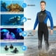 thumbnail image 5 of Traje de neopreno de 3 mm para hombre, traje de buceo de cuerpo completo para esnórquel, surf Abanopi Azul/S, 5 of 7