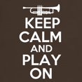 thumbnail image 3 of CafePress - Keep Calm And Play On Trumpet T Shirt - Men's Classic Graphic Cotton T-Shirt, 3 of 4