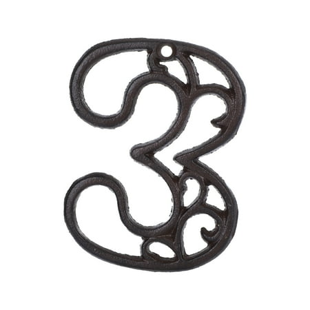 

NEGJ Digital Creative DIY Doorplate S*ymbol Of Iron Decoration Iron Metal Pendant