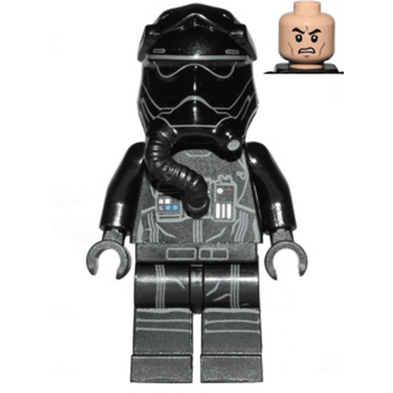 storhedsvanvid nogle få Forebyggelse LEGO Star Wars First Order TIE Fighter Pilot, Two White Lines on Helmet  Minifigure - Walmart.com