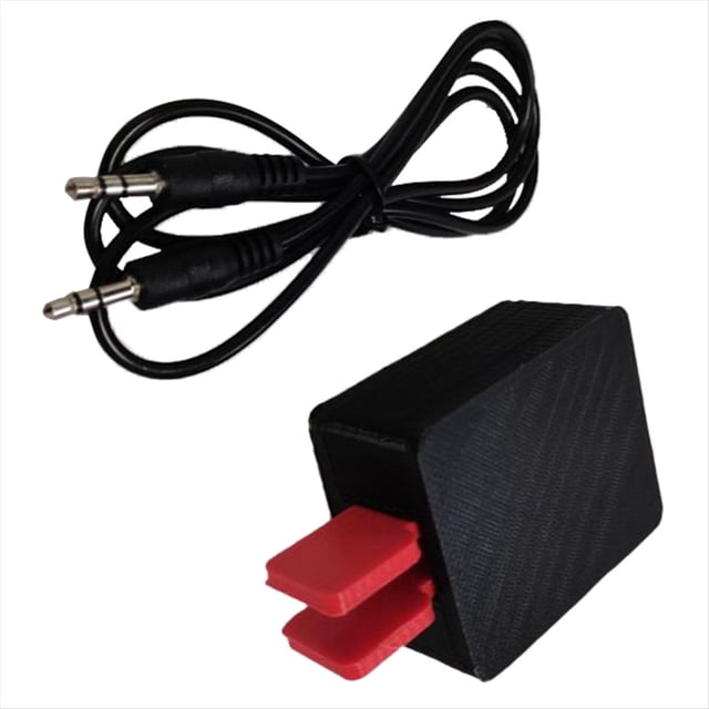Ak02 Assembled Magnetic Cw Short Wave Key / Automatic Key / Auto Key Double Paddle for Ham Radio +3.5mm Audio Cable