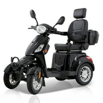Xlluproid Heavy Duty 4-Wheel Mobility Scooter,Electric Powered Chair,800W,500 lb Limit，Black
