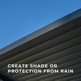 thumbnail image 6 of Backyard Discovery Evanston 12'x10' Steel Wall-Mounted Louvered Pergola, Adjustable Roof, 6 of 12