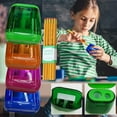 thumbnail image 3 of Tyidzon 4Pc Pencil Sharpener with 10Pc Pencils, Colored Handheld Pencil Sharpener with Lid Adults Students Class Home Office Supplies, 3 of 9