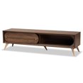 thumbnail image 1 of Baxton Studio Dena Walnut Brown Wood and Gold Finished TV Stand, 1 of 11