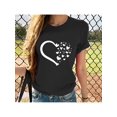 thumbnail image 1 of Camisetas De Manga Corta Para Mujer, Camisetas De Verano Para Oficina, Camping, ComprasBabysbule Women's Summer Tops Fashion Women Valentine's Day Print Short Sleeve T-shirt Novelty GraphCamisetas d, 1 of 6