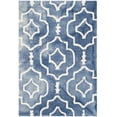 thumbnail image 2 of Safavieh Dip Dye Lairos Distressed Wool Area Rug, Blue/Ivory, 2'6" x 4', 2 of 12