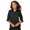Black, variant on BlueGeneration Ladies 3/4 Sleeve Easy Care Poplin With Matching Buttons - Graphite 2 Extra Large Solid