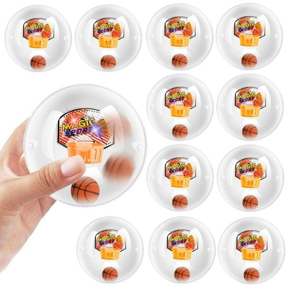 12 Pack Mini Basketball Jeu de Tir et de Score Électronique avec Lumières et Sons LED, Jouets en Vrac pour Fêtes d'Anniversaire pour Enfants, Adultes