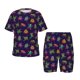 thumbnail image 1 of Balery Mexican Frogs Conjunto de Pijama Infantil de Manga Corta con Estampado – Ropa de Dormir de Algodón Suave-4X-Large, 1 of 5