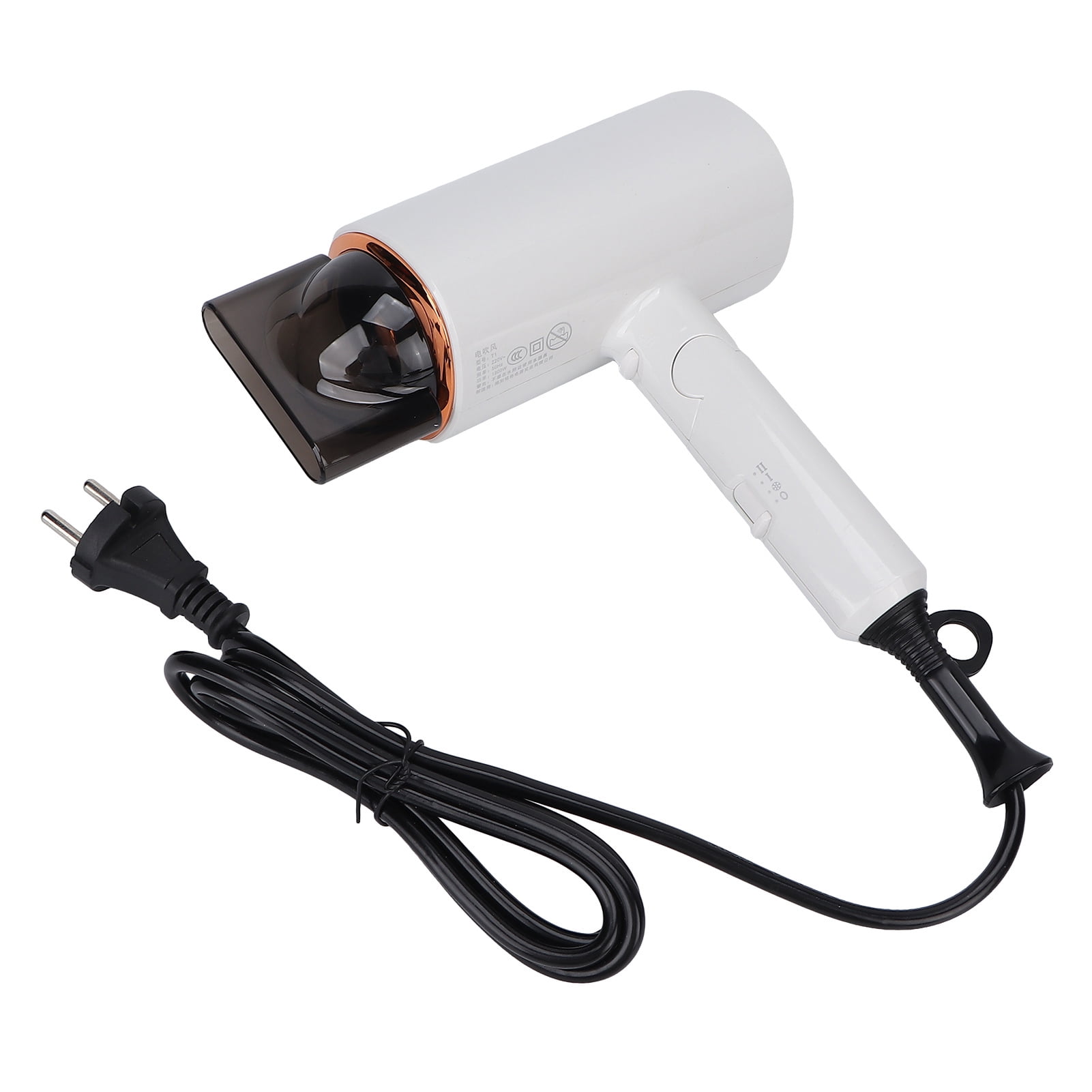 Hair Dryer, Hair Blow Dryer Strong Airflow Folding Fast Drying 1800W  For Home Use EU Plug 220V